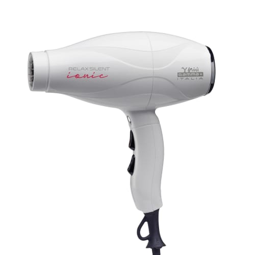 Gamma+ Relax Silent Ionic Hair Dryer, 1600W, White